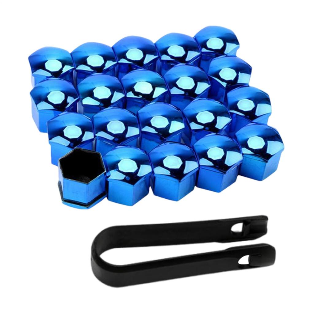 20 Pcs Car Short Nuts Wheel Lug Nut Cover Protective Cover Anti-theft Dustproof