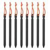 18cm Triangular Aluminum Tent Pegs Lightweight Tent Stakes with Pull Rope for Camping Canopy Outdoor Equipment