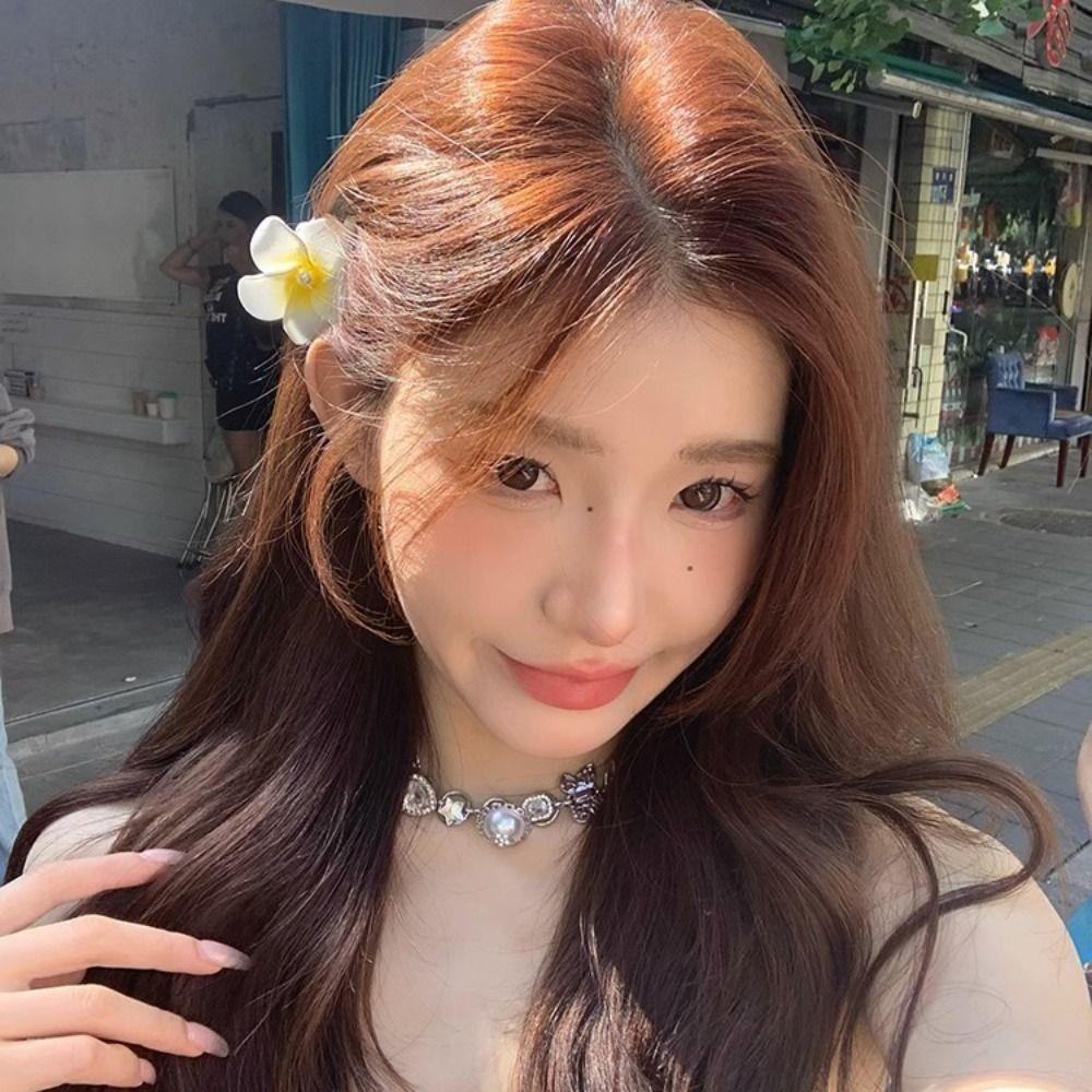 Seaside Vacation Headwear Simulation Flower Hair Clip Bohemian Style Beach Hair Clip  Girl