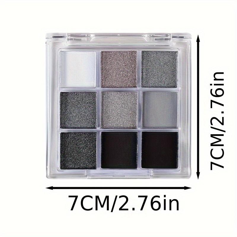 9-Color Smoky Punk - Cool Tone Gray Smoky Eyeshadow Palette with Low Saturation Matte Earth Tones, Perfect for Everyday Natural Makeup