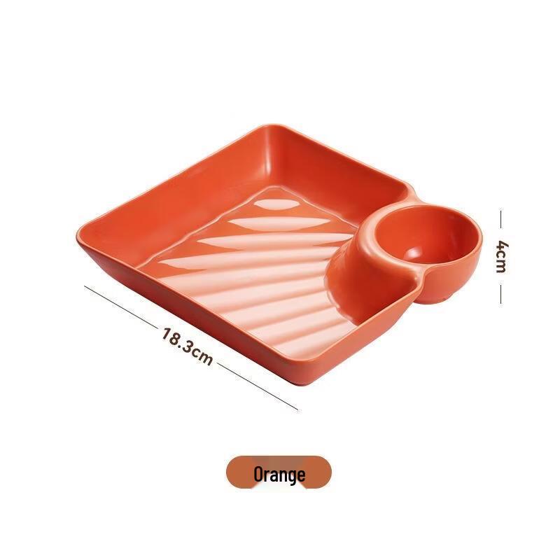 JingJingRS Dumpling Plate with Sauce Dish