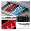 Wrench Organizer Modular System – 12 PCS Magnetic Wrench Organizer for Tool Box Drawer, Modular Wrench Storage Rack