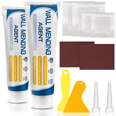Drywall Repair Kit,Wall Mending Agent with ScraperDrywall Patch Repair Kit with Spackle Paste,Wall Hole Filler Putty for Filling Cracks & Holes