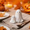 Halloween Gift for Kids Ghost Gnome Figurines, Resin Tabletop Decoration, Cute Party Supplies Statue, Decorative Ornaments Indoor Outdoor Home
