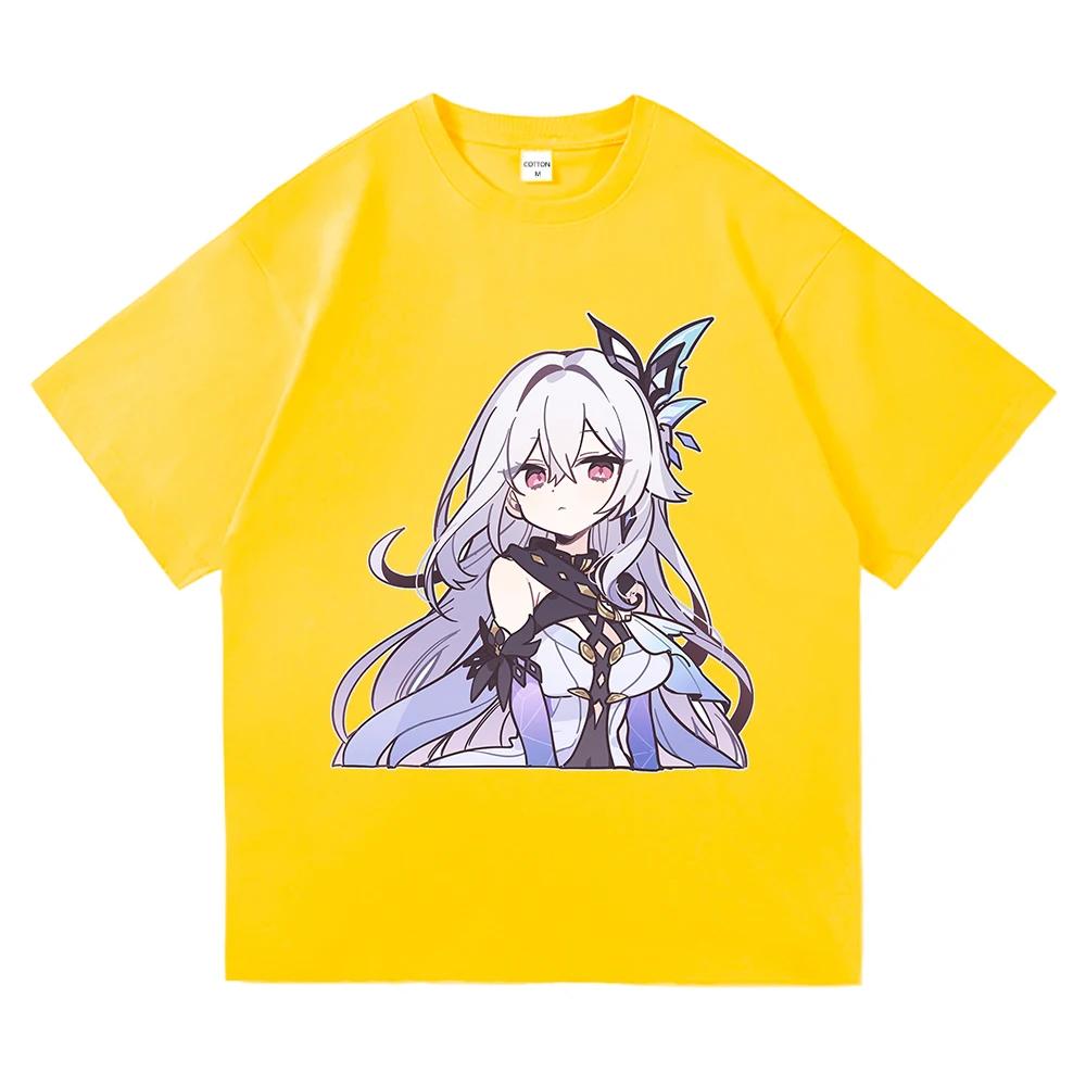 Genshin Impact Skirk T Shirt Hot Fashion Men/Women Aesthetic Funny Cute Graphic T-Shirt High Quality Casua Tees Shirts