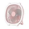 Desk Fan with 3 Adjustable Wind Speeds And Light Design USB Charging Hanging