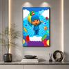 Pocoyo 5D Diy Diamond Painting Round Diamond Diy Frameless Holiday Artwork Suitable For Home Office Wall Decoration