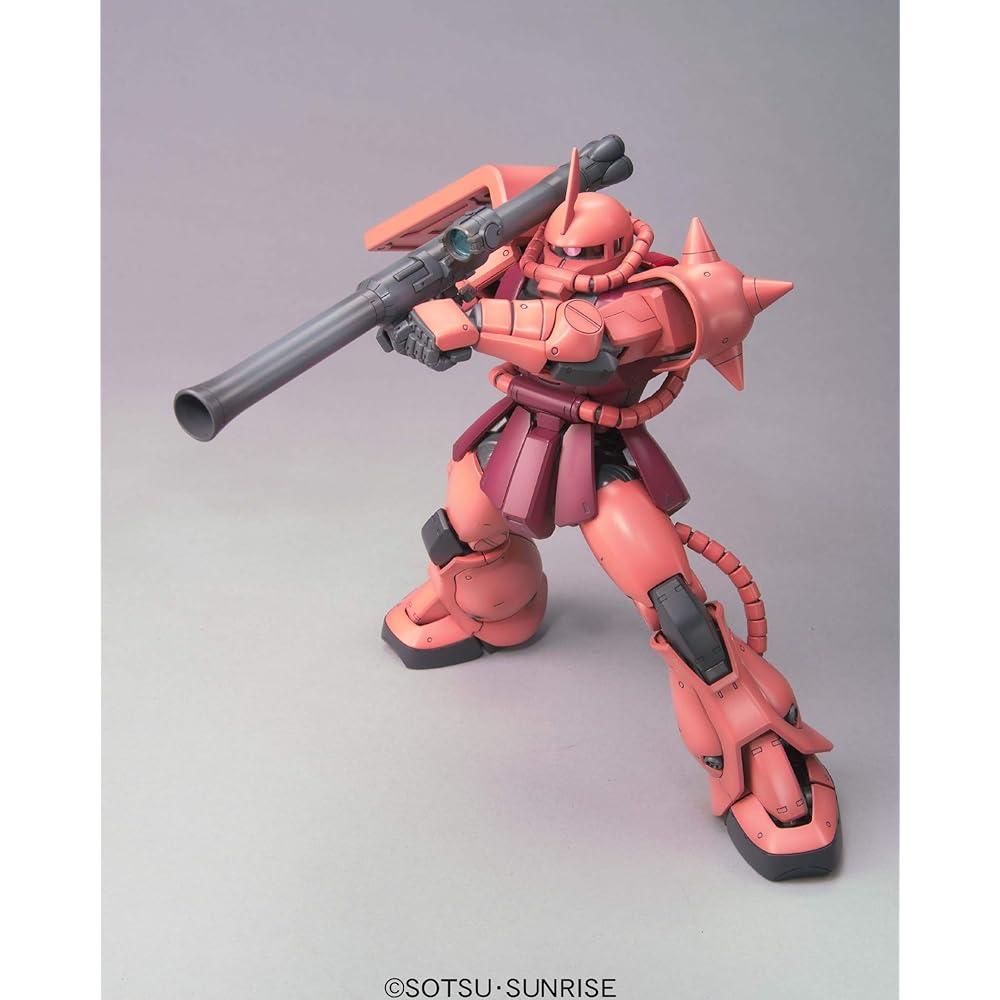 Bandai Spirits MG Mobile Suit Gundam MS-06S Char's Zaku Ver.2.0 1/100 Scale Color-Coded Plastic Model Kit