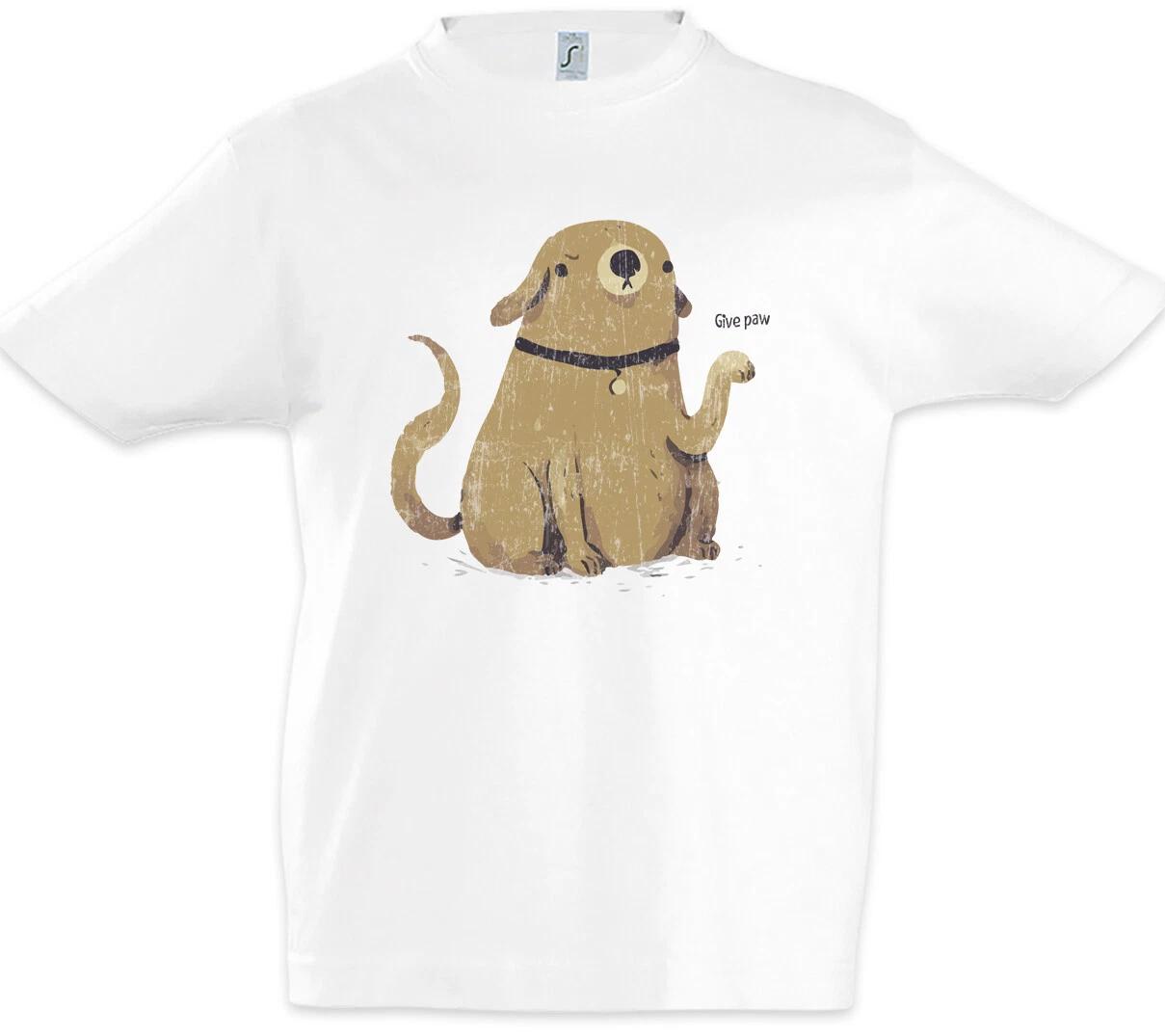 Give Paw Футболка для мальчиков Собаки Веселье Любовь Собака Собаки Любовь Зависимость Зависимый- 120