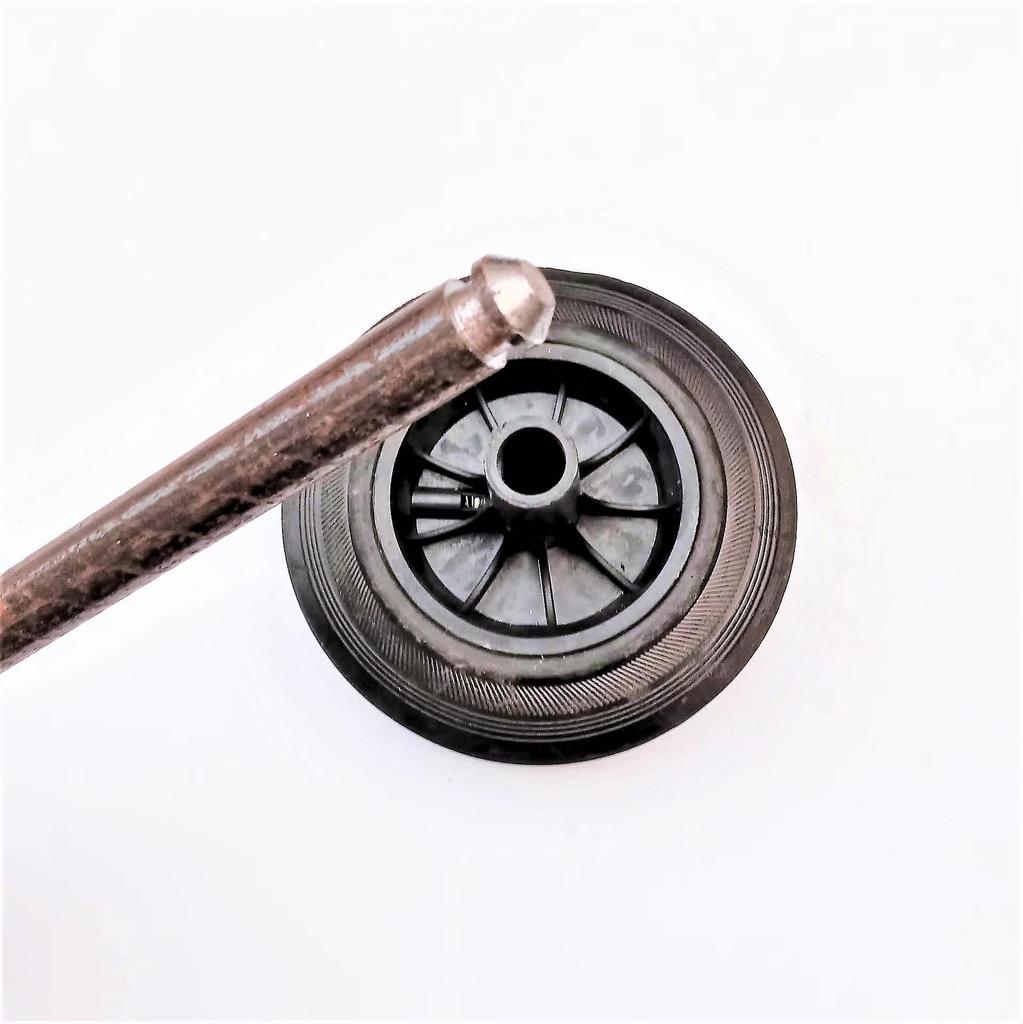 Çöp Arabası İçin Ağır Hizmet Siyah Kauçuk Döner Tekerlek