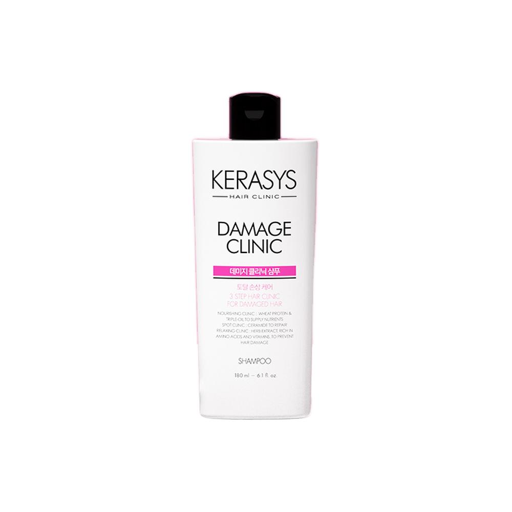 [DAISO] Kerasys Hair Clinic Damage Clinic Shampoo & Conditioner 180ml / Damage & Moisture Clinic Treatment 250ml