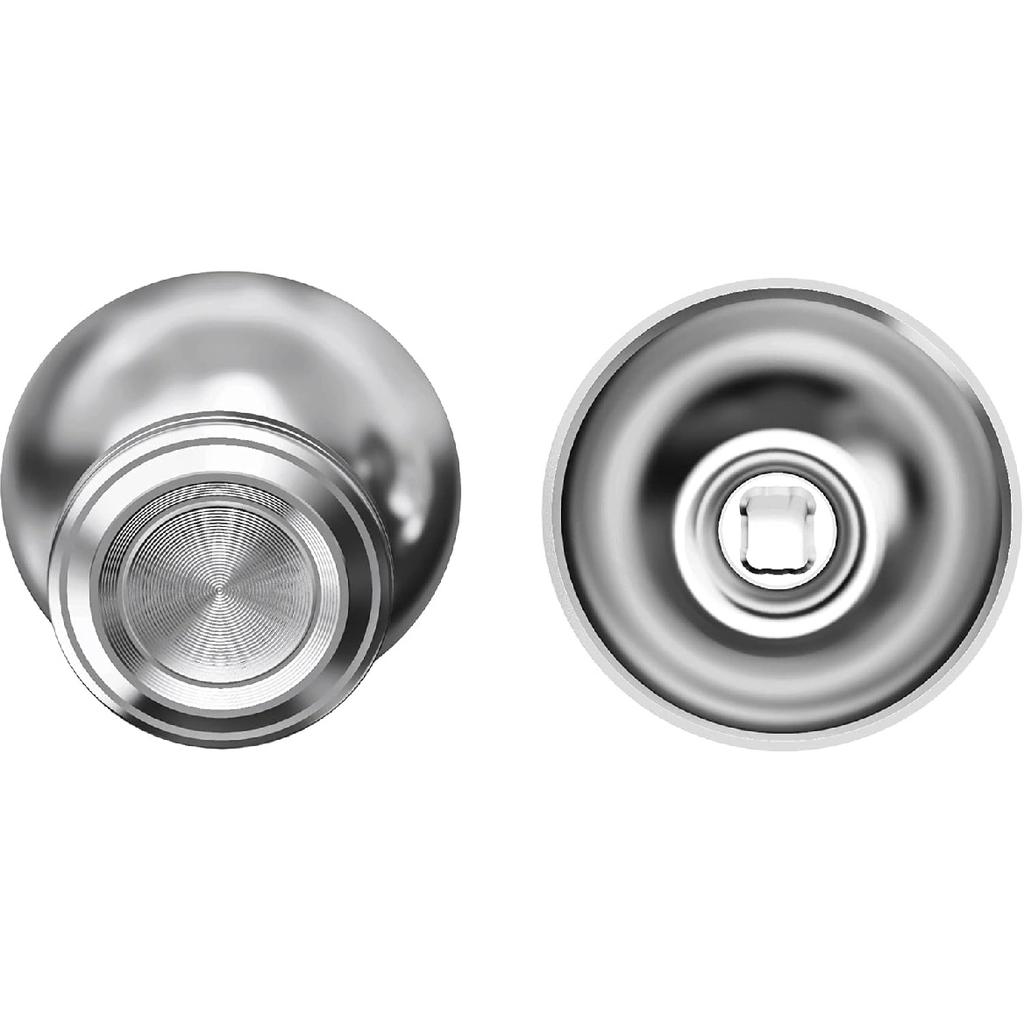 eXtremeRate Custom Silver Metal Thumbsticks for PS5 Controller, Replacement Aluminum Analog Stick Joystick for PS4 Controller - Controller NOT