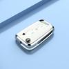 Fashion Plating Silver Edg Car Key Case Cover For Vw Volkswagen Golf 7 Mk7 Tiguan Mk2 Skoda Octavia Kodiaq Karoq Seat Ateca Leon