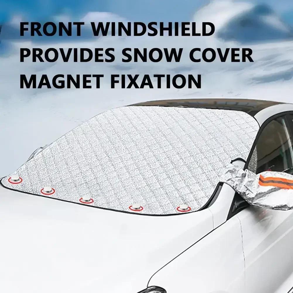 1 Piece GM Front Windshield Cover Car Sun Visor Snow and Ice Protection Cover Winter Summer Windshield Cover