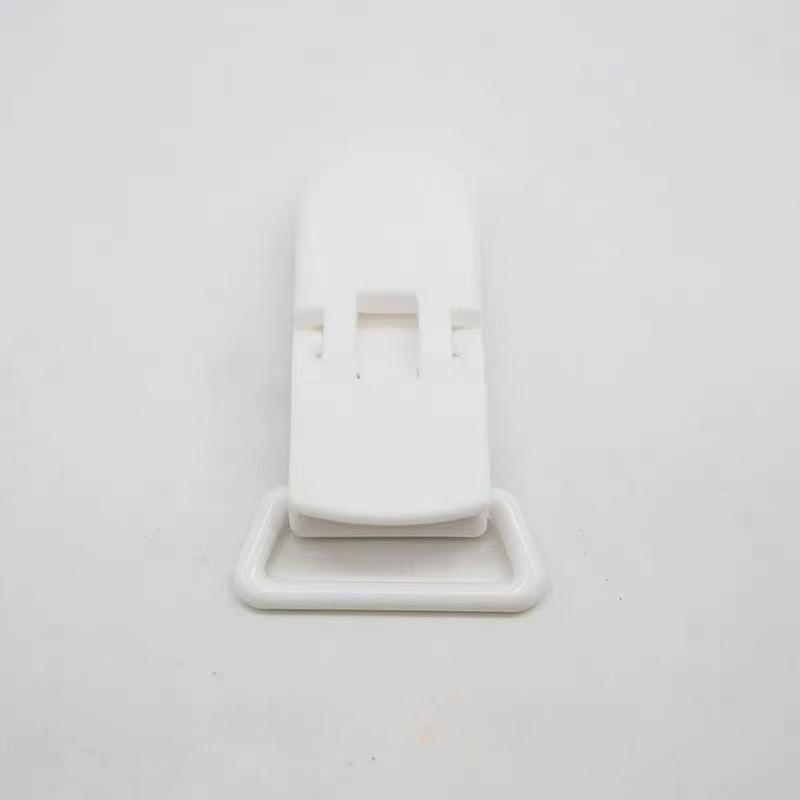 

2 шт. Т-образные пластиковые зажимы с зажимами-крокодилами, Подходят для крепления платков, полотенец, подтяжек, бейджхолдеров или нагрудников, Идеальны для рукоделия белый