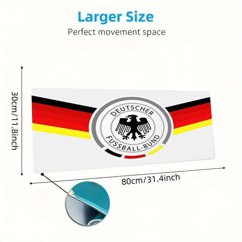 Germany National Football Team Print Cushion Non-slip Laptop Tablet Big Mousepad XXL Mat Mini PC Playmat With Lock Edge