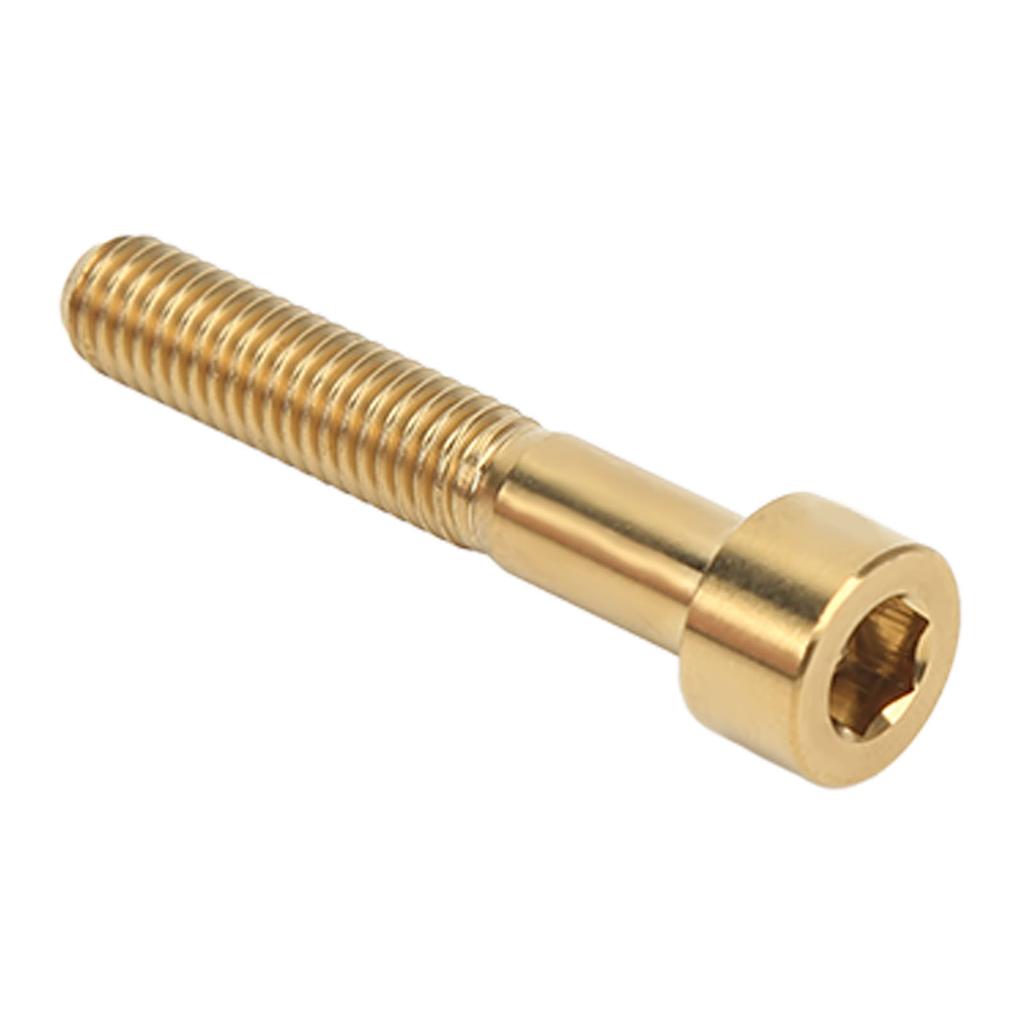 M6x35mm Bike Screw Rustproof Titanium Alloy Bicycle Handlebar Stem Screw for Outdoor Cycling