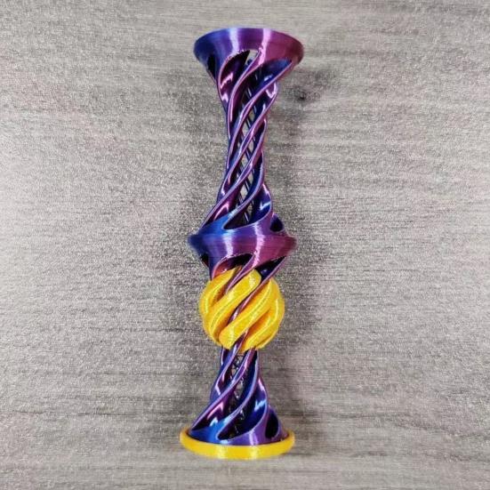 3D Printed Elastic Popping Ball And Pyramid Spiral Toy Stress Relief Fidget Toy for Adults And Kids Office Classroom Home Anxiety Relief