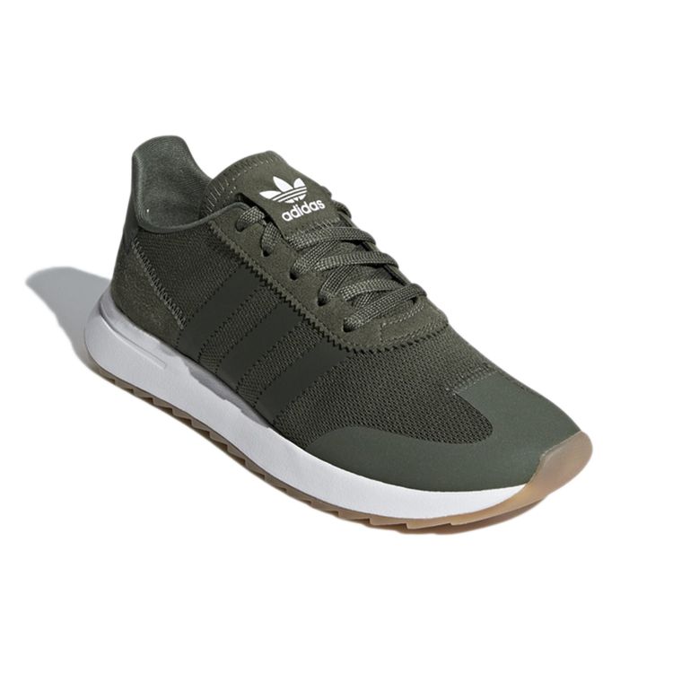 adidas Originals Flb Runner Suede Comfortable Non-Slip Low-Top Running Shoes Women Sneaker Dark-Green B28048