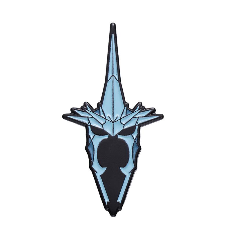 

Metal Eyecatching Blue Brooch With Whimsical Cartoon Shark Design For Style Personal