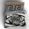 Swirling, abstract, monochrome Bedding Duvet cover sets Duvet covers Pillowcases gifts (1 * Duvet Cover 2 * Pillowcases, without duvet insert)