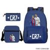 Luo Qixing Three-Piece Schoolbag, Male And Female Students Leisure Bag, Printed Large-Capacity Outdoor Backpack