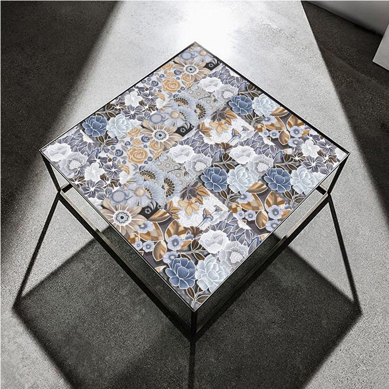 10 PCS PVC Tile Sticker Set Self Adhesive Removable Tile Waterproof Kitchen Bathroom Furniture Stairs Home Decor