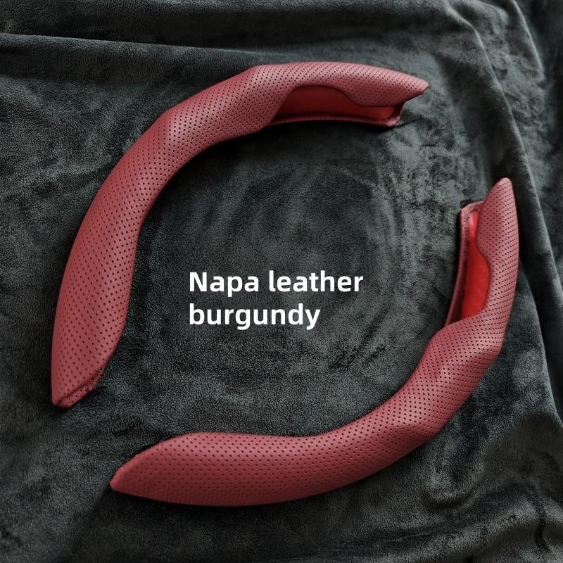 Ultratenký pot pohlcující PU kožený potah volantu - Protiskluzový, Celoroční použití, Ochrana proti potu, Stylový interiér, Hladká textura, Protiskluzový úchop