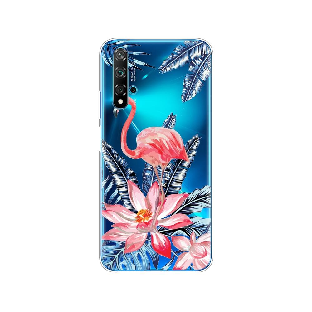 Dla Huawei Nova 5T Case miękka TPU tylna silikonowa obudowa telefonu dla Nova5T 5 T YAL-L21 6.26 ''fundas coque zderzak