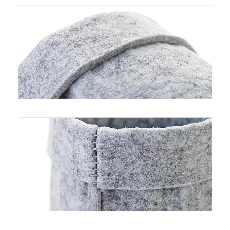 Fabric Flowerpot Desktop Storage Basket Sundries Storage Box Small Cute Table Storage Basket  Storage Bags Organizer