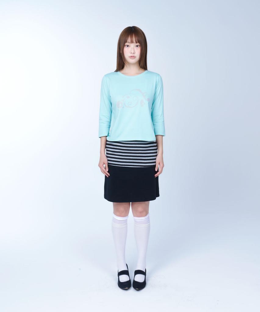 Laailai Drift Flow 3/4 Sleeve Tee (Mint)