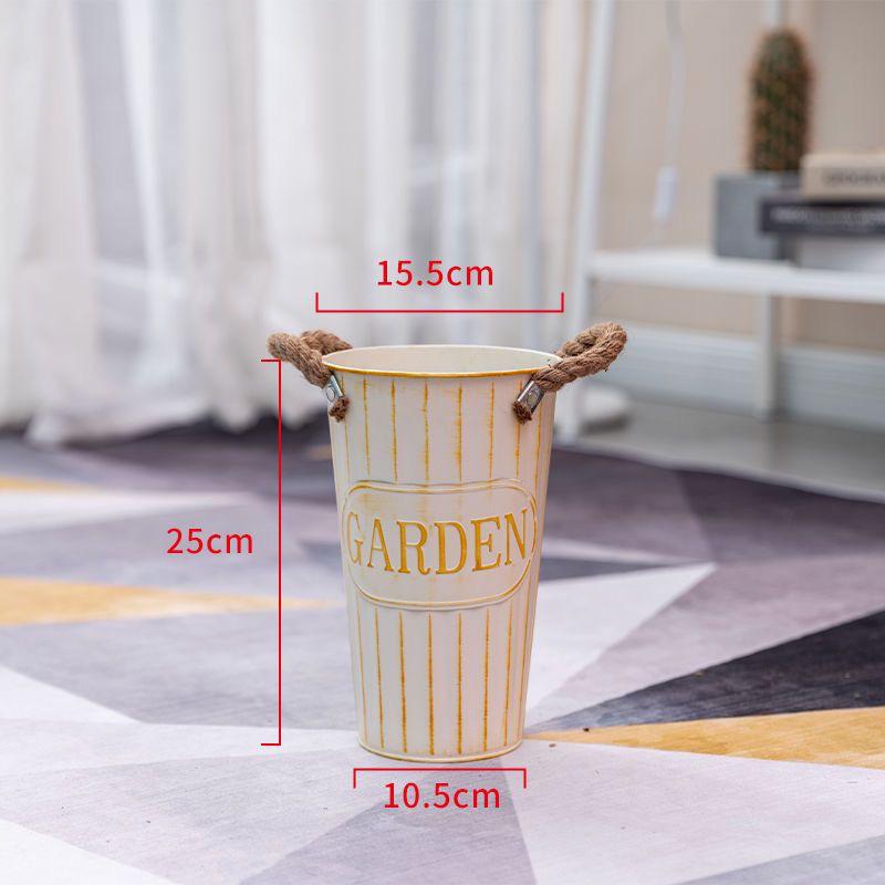 Creative Tin Flower Pot: Dried & Fresh Flower Arrangement Vase for Home or Flower Shop Use