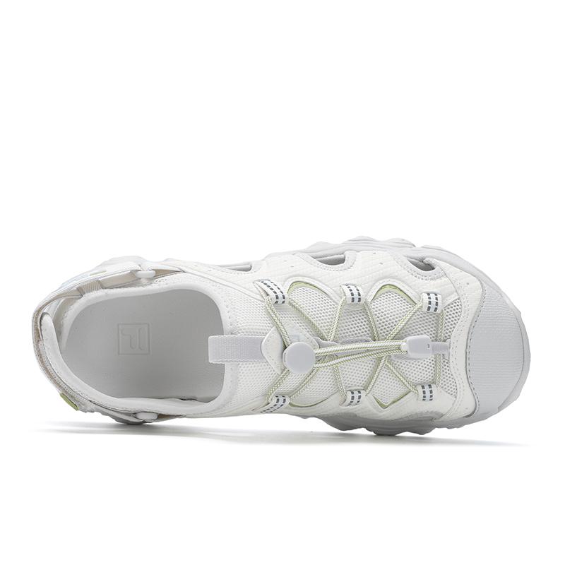 Fila Fluid 5 Sandále Mačacia labka Creek Turistické Všestranné Trendy Módne Ležérne Retro Plážové sandále Dámske sandále Biela Sivá F12W522401FSN