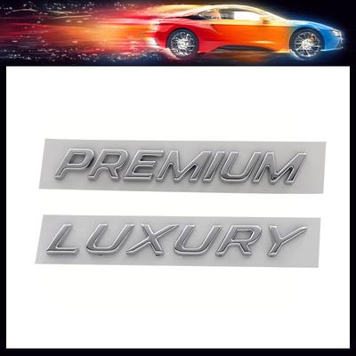 3D Premium Chrom LUKSUSOWA EDYCJA PREMIUM Na Błotnik Samochodowy Bagażnik Tylna Maska Tabliczka Znamionowa Naklejka Emblemat Odznaka Naklejka