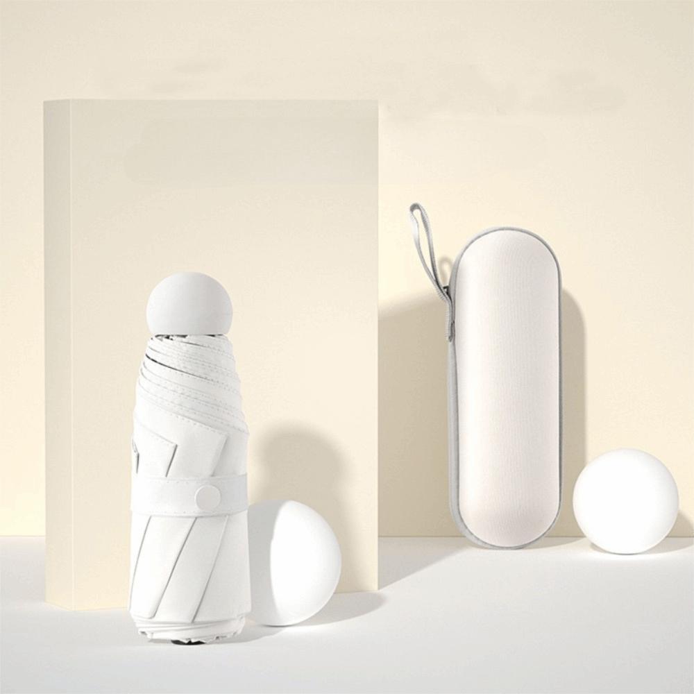 Mini Capsule Foldable Umbrella Reinforced Umbrella Rack Rain Umbrella UV Umbrella  Girl