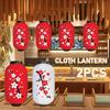 10 Inch Chinese/Japanese Long Shaped Cloth DIY Red Restaurant Lantern Lantern Lamp For Home Party Hanging Lampion Decoration