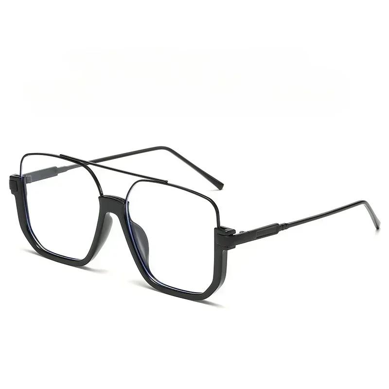 

Винтажные солнцезащитные очки большого размера, модные мужские и женские квадратные очки, модные солнцезащитные очки Ins, популярный брендовый дизайн, UV400