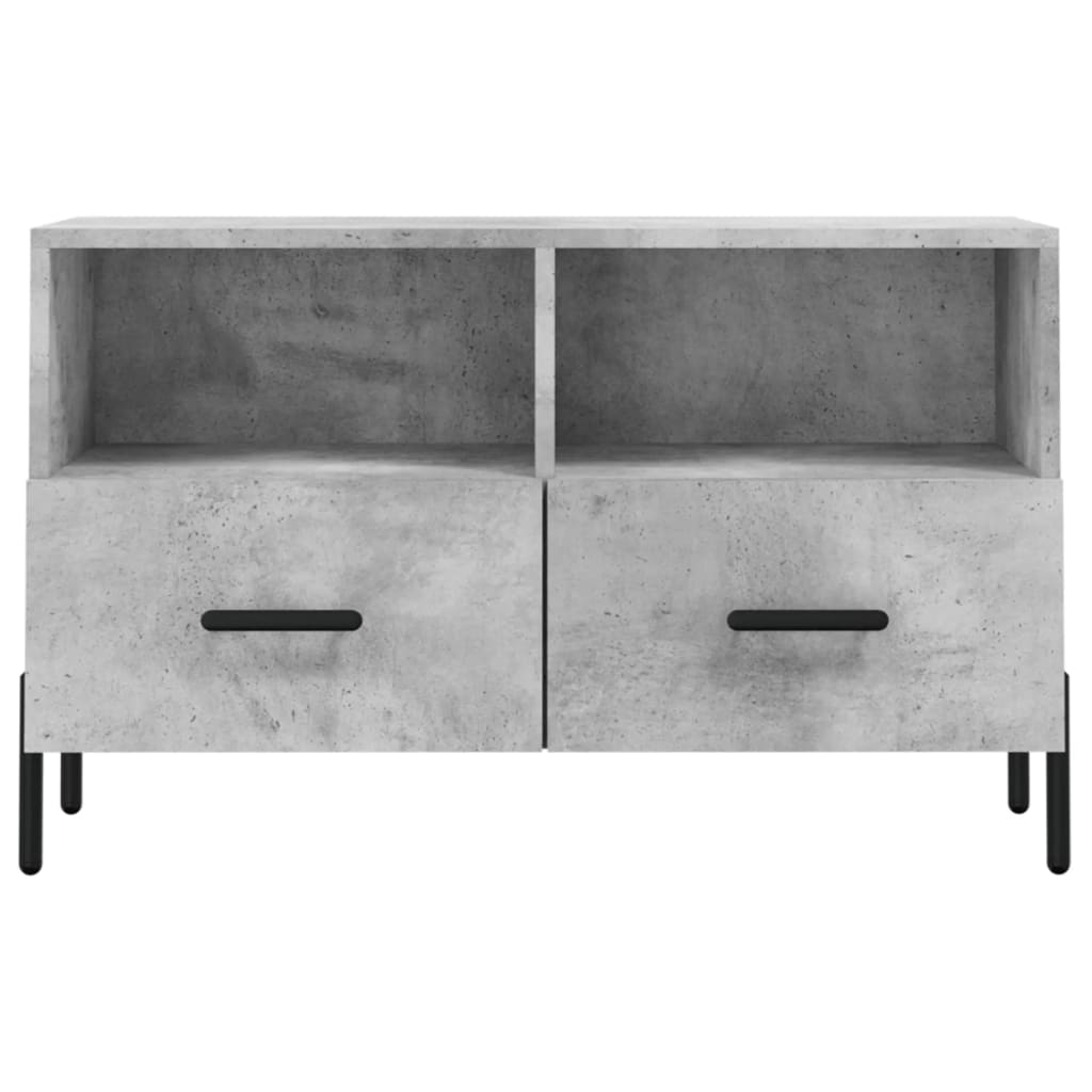TV Cabinet Concrete Grey 80 x 36 x 50 cm Particleboard