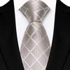 Men's Classic Solid Color Plaid Tie - Multi-color for Business, Casual, or Wedding