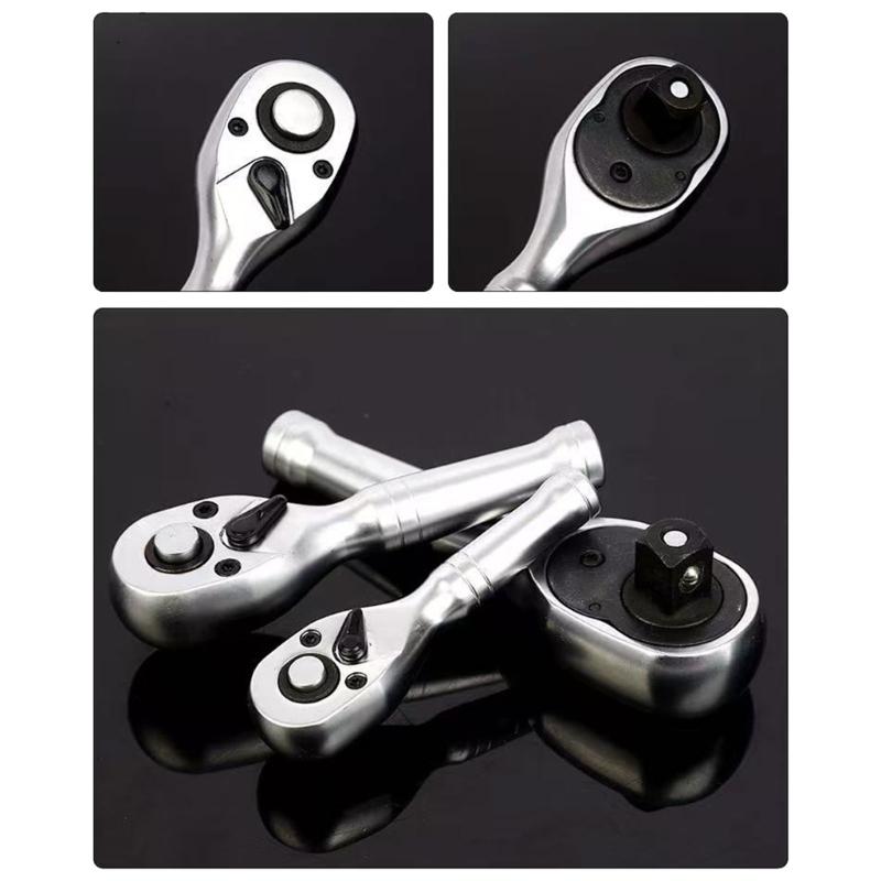 Ratchet Spanner 72Tooth Mechanism Rapid Adjustment Professional Metal Tool Oil Resistant Grip For Mechanical Tightening Tasks