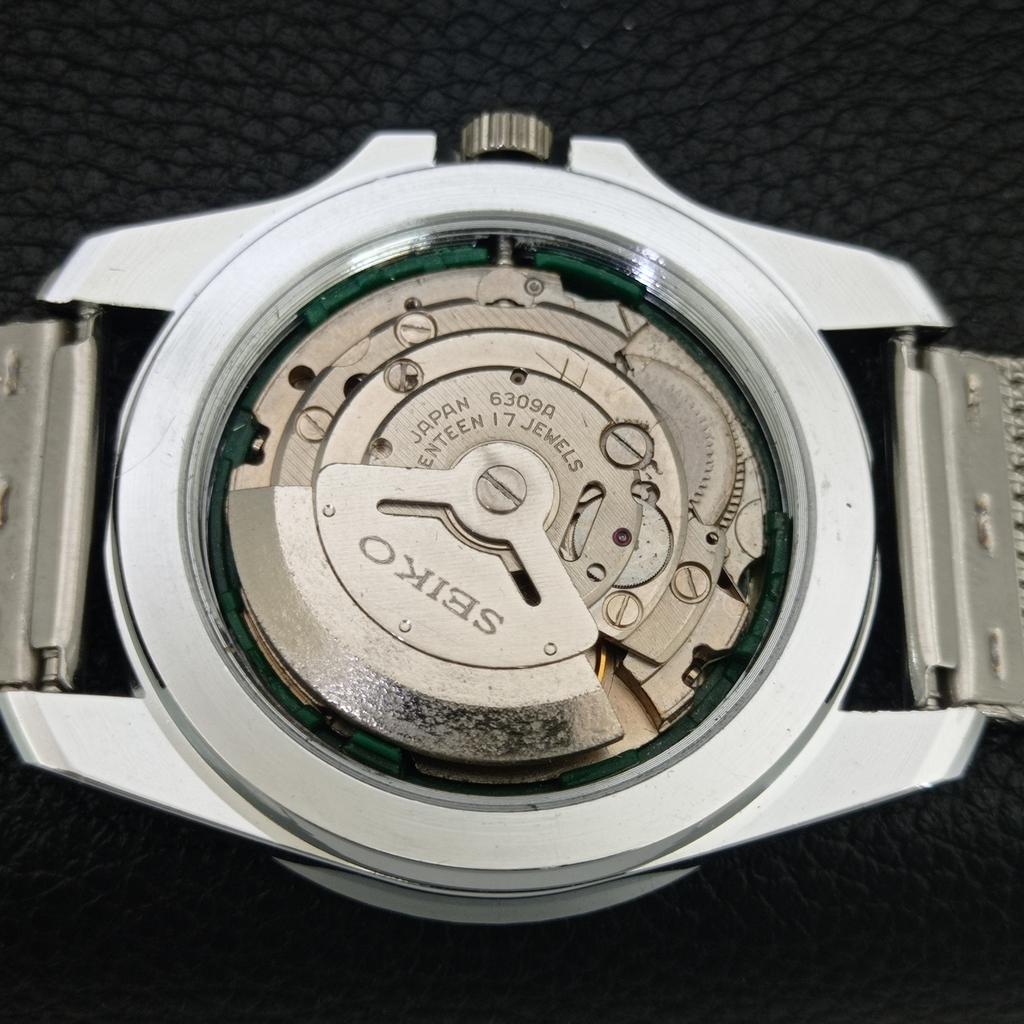 VINTAGE SEIKO 5 AUTOMATIC REFURBISHED JAPAN MENS MOVABLE BEZEL WATCH A443315-1