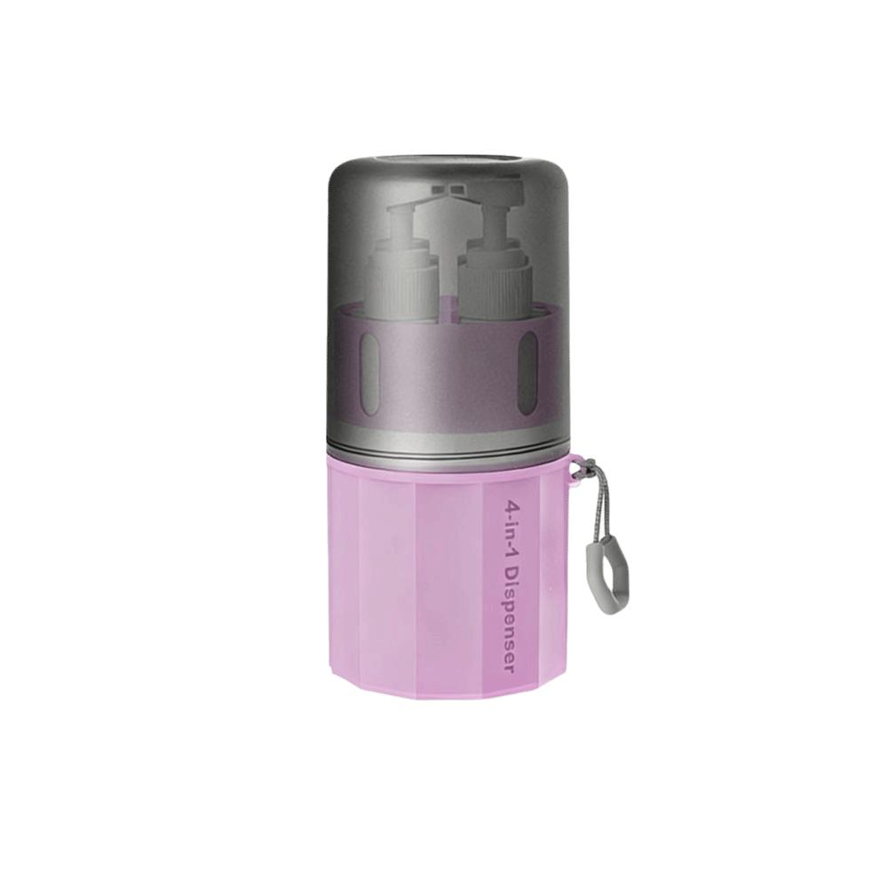 4v1 Sada Cestovních Lahviček Znovu Plnitelný Cestovní Dávkovač Lahvička Pro Hladké Povrchy Stěn