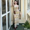 17/5000 Women's Summer Print Sexy Backless Lace Halter Dress