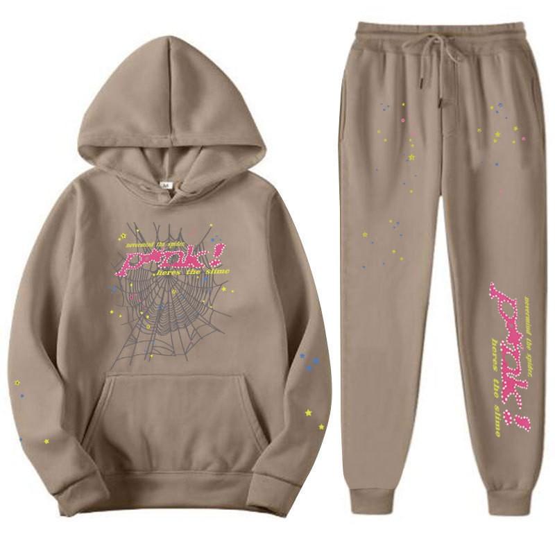 Růžový 555555 Potisk Unisex Sada Mikin Ležérní Sportovní Oblečení Pro Páry Lehký Teplý S Fleecovou Podšívkou