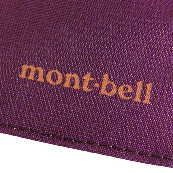 [Montbell] Men's Bi-fold Wallet, Compact Nylon Flat Wallet 1133371, Card-resistant design (Purple (PU))