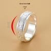 Men's Rotatable Thai Silver Ring - Pure Silver, Trendy, Decompression, Creative Design