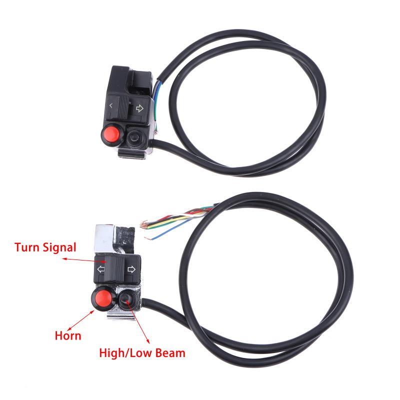Aluminum 78 Inch Motorcycle Handlebar Switch Left Mount Control for Horn Winker Headlight Replacement Part