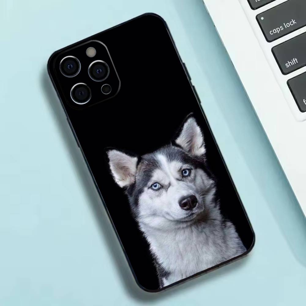 Cute Siberian Husky Dog Phone Case Silicone Soft For IPhone 17 16 15 14 13 12 11 X XR Plus Pro Max Plus