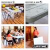 Table pliante - LIFETIME - 184x76x73,5 cm - Ultra résistante - Pliable - Extérieur