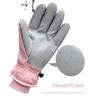 USB Heated Ski Gloves: Waterproof, Touchscreen-Compatible, Non-Slip, Thick Winter Warmth.